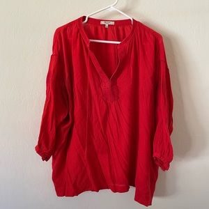 Madewell Embroidered oversized top